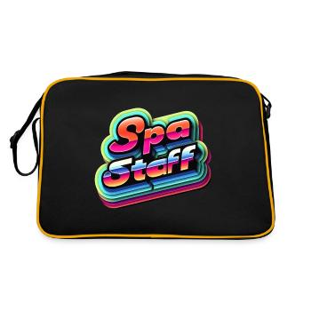 Spa Staff 8 - Retro Bag - black/gold - Back