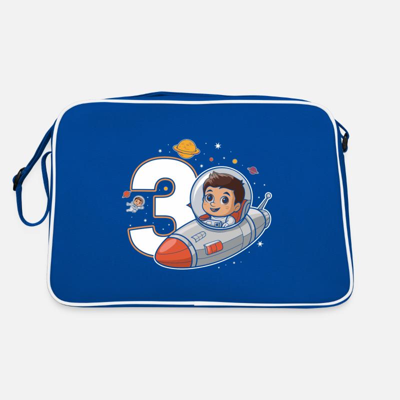 3rd Birrdday Astronaut Space Adventure for Boys Retro Tasche