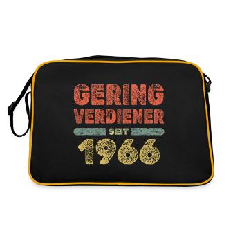 Born in 1966 - Retro Bag - black/gold - Back