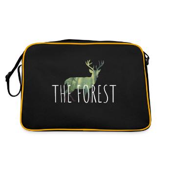 The Forest - Retro Tasche - Schwarz/Gold - Hinten
