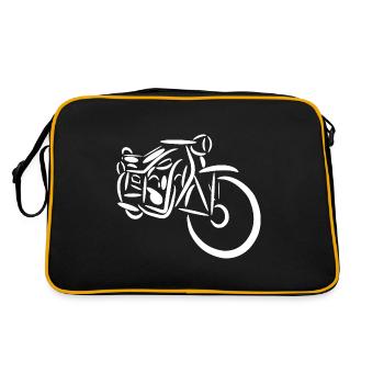 Moto grand-père - Sac Retro - noir/or - Dos