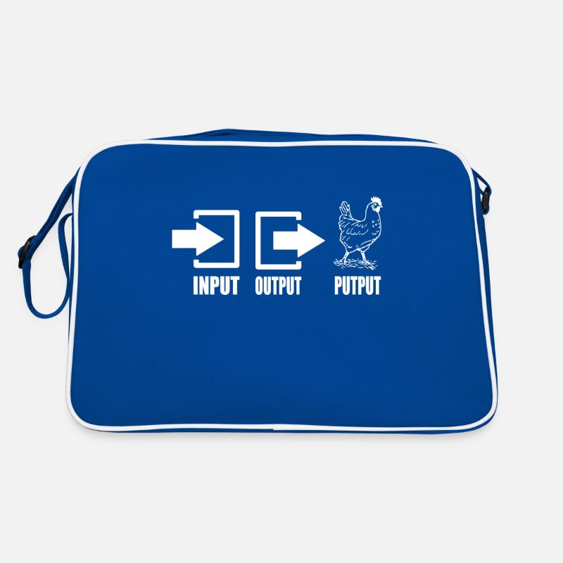 Input Output Putput Computer Science Nerd Lustig Retro Bag