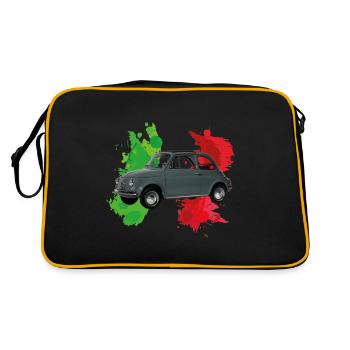 Style italien (500) gris - Sac Retro - noir/or - Dos