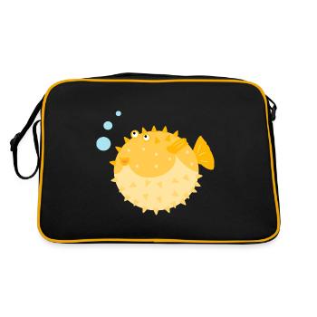 Poisson-globe mignon - Sac Retro - noir/or - Dos