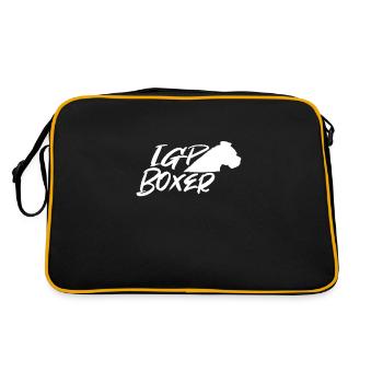 IGP Boxer Blanc - Sac Retro - noir/or - Dos