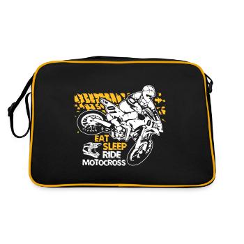 Mangez Sleep Ride Motocross - Sac Retro - noir/or - Dos