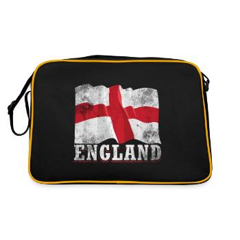 Drapeau de l’Angleterre - Sac Retro - noir/or - Dos