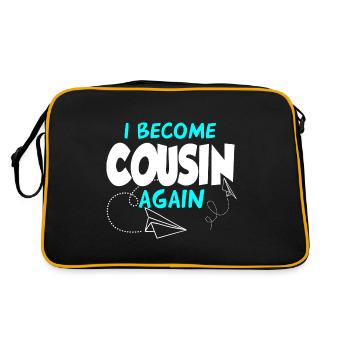 Je vais redevenir cousin - Sac Retro - noir/or - Dos