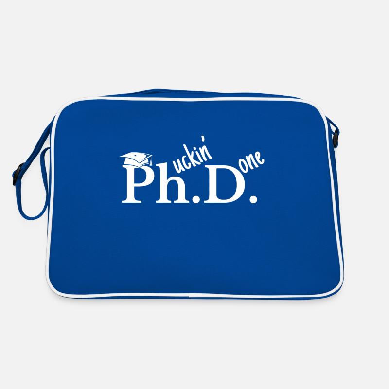 Phd Student Geschenk Graduate Master Degree Retro Tasche