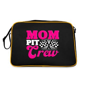 Mom Pit Crew Car Racing Motor Sports - Sac Retro - noir/or - Dos