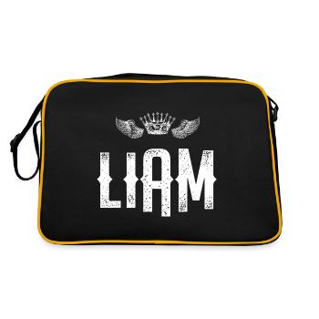 Liam - Retro Bag - black/gold - Back