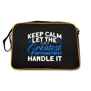 Ophthalmologist Optometry Optician Optician Optician Optician - Retro Bag - black/gold - Back