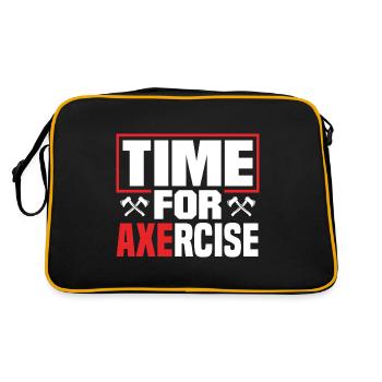 Hache Hache Lancer Hache Hache Lancer Hache Lancer Temps Pour - Sac Retro - noir/or - Dos