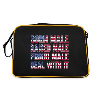 Born Male Raised Male - Retro Bag - black/gold - Back