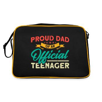 Père d’une famille d’adolescents officielle - Sac Retro - noir/or - Dos