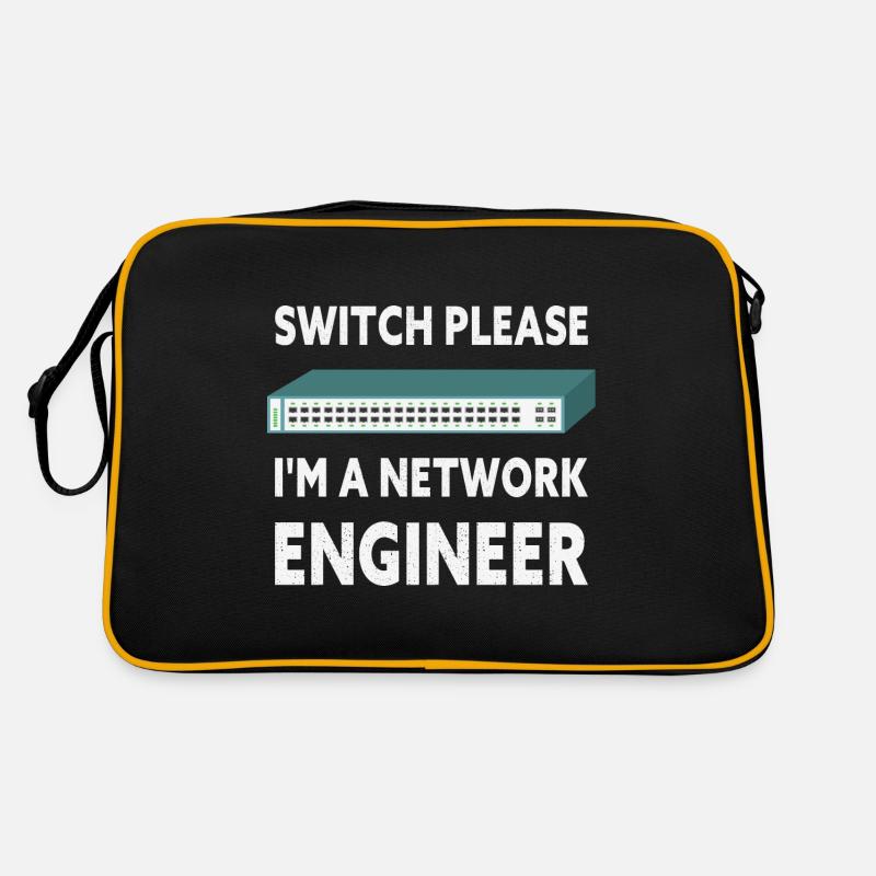 Switch Please I'm A Network Engineer IT Tech Retro Tasche