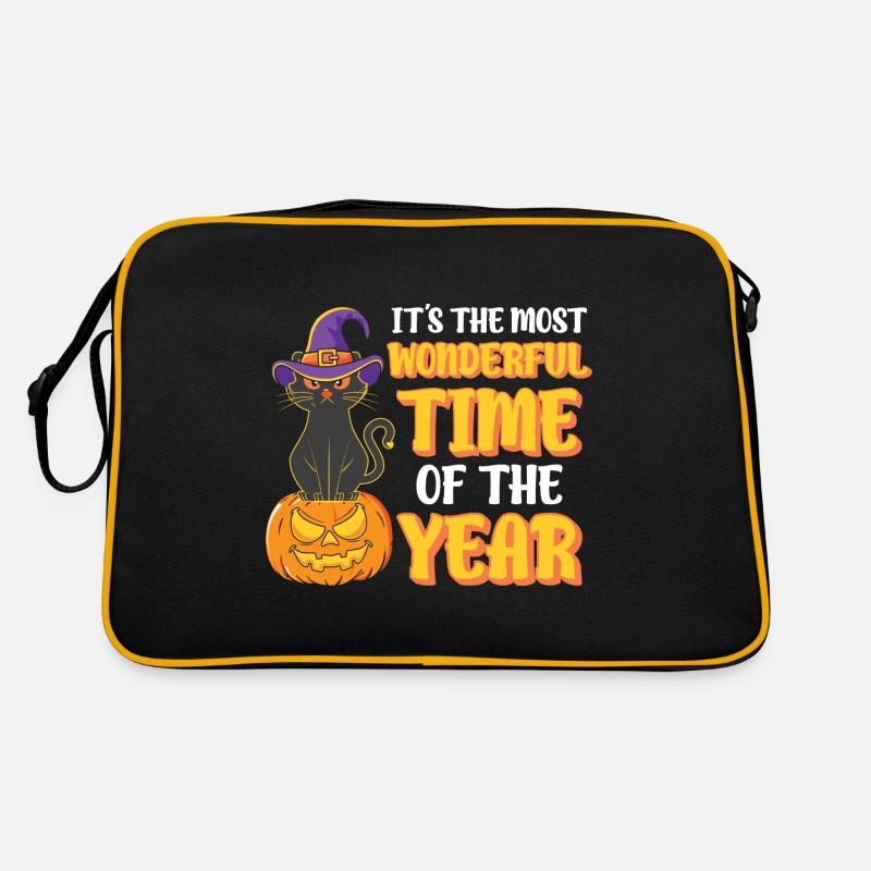 Sorcière chat d’Halloween Sac Retro