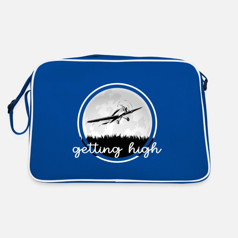 Airplane Pilot "getting high" Aviation romance Retro Bag