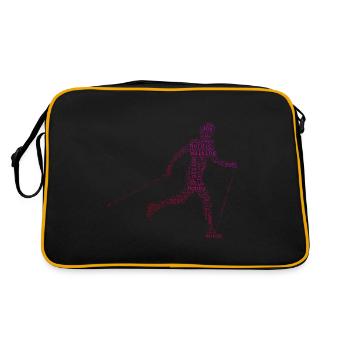 Marche Hommes Marcheur Nordique Marcheur Marche nordique - Sac Retro - noir/or - Dos