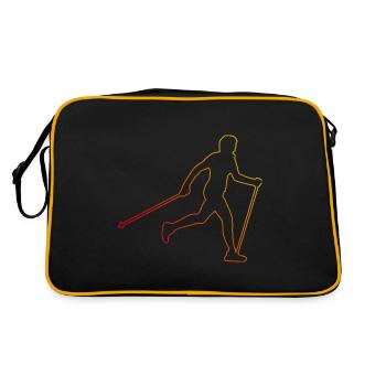 Marche Femmes Marcheur nordique Marcheur Hommes - Sac Retro - noir/or - Dos