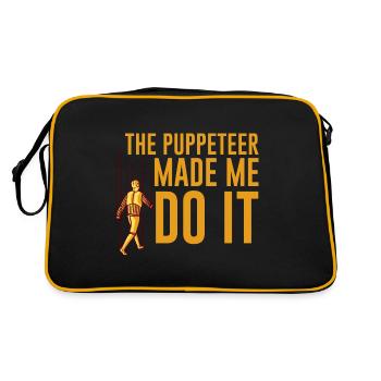 Le marionnettiste m’a fait le faire - Sac Retro - noir/or - Dos