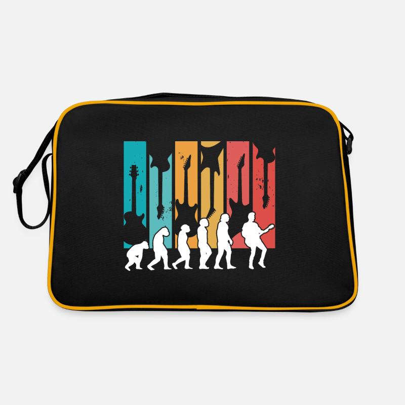 Human Evolution Guitar Band Retro Vintage Sac Retro