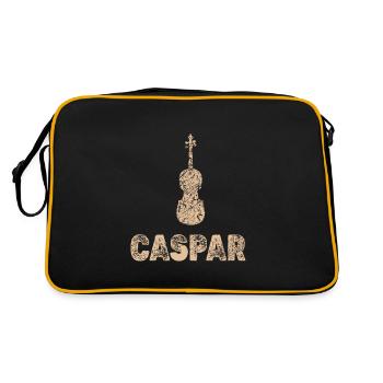 Violoncelle Caspar - Sac Retro - noir/or - Dos