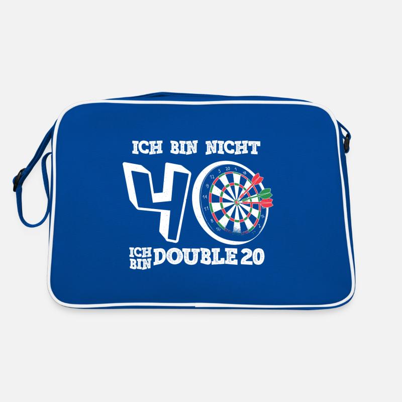 40. Geburtstag - Darts Doppel 20 Retro Tasche