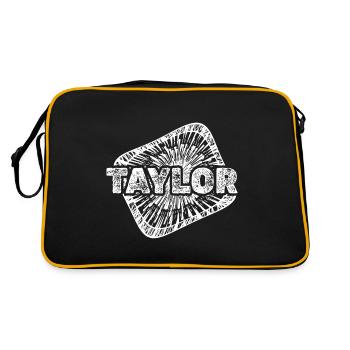 Gift for Taylor - Retro Bag - black/gold - Back