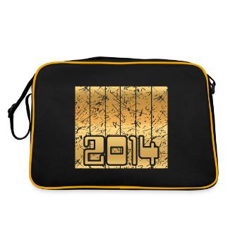 Born in 2014 - Retro Bag - black/gold - Back