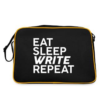 Manger Dormir Écrire Répéter - Sac Retro - noir/or - Dos
