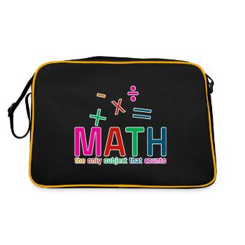 Math, The Only Subject That Counts 2 - Retro Bag - black/gold - Back