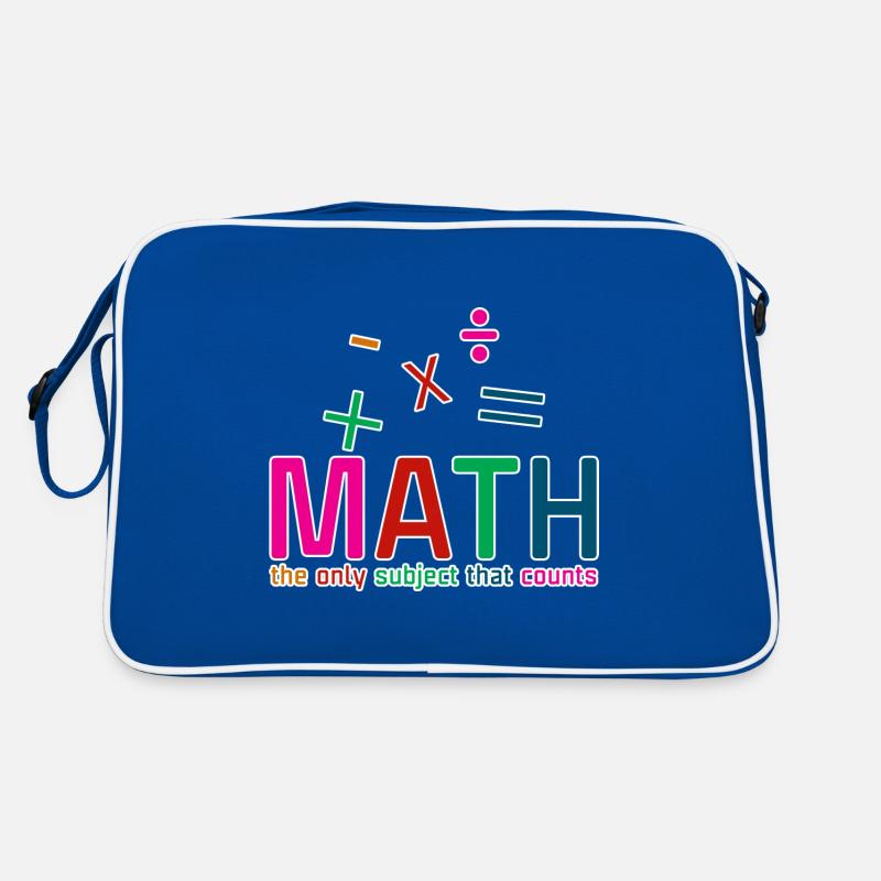 Math, The Only Subject That Counts 2 Retro Tasche