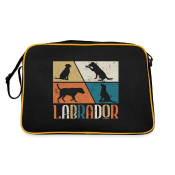 Labrador - Retro Bag - black/gold - Back