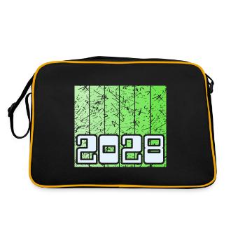 Année 2028 - Sac Retro - noir/or - Dos
