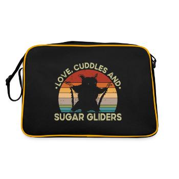 Love Cuddles Sugar Gliders Propriétaires de Sugar Gliders - Sac Retro - noir/or - Dos