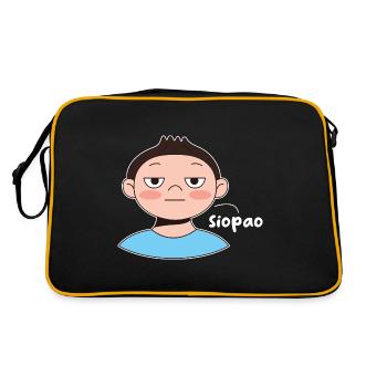 Fil-Am Siopao Design pour les fiers Pinoys - Sac Retro - noir/or - Dos