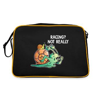 Snails Lovers Race Snail Owners Sluggish - Retro Bag - black/gold - Back