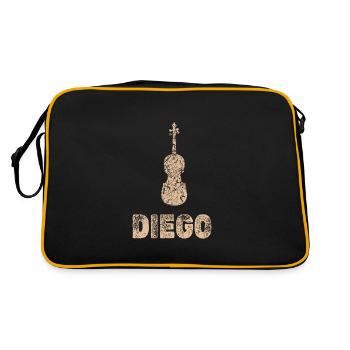 Diego: alto - Sac Retro - noir/or - Dos