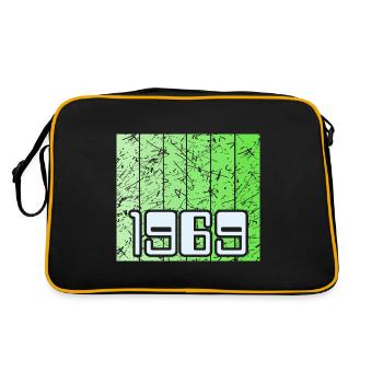 1969 - Retro Tasche - Schwarz/Gold - Hinten
