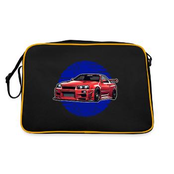 Jdm Halloween edition / Tuning Mechanic Costume - Retro Bag - black/gold - Back
