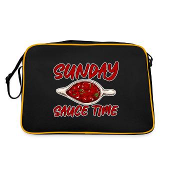 Dimanche Sauce Temps 2 - Sac Retro - noir/or - Dos