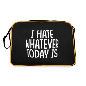 Je déteste tout ce qui est aujourd’hui - Sac Retro - noir/or - Dos