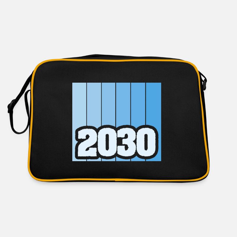 Zahl 2030 Retro Tasche