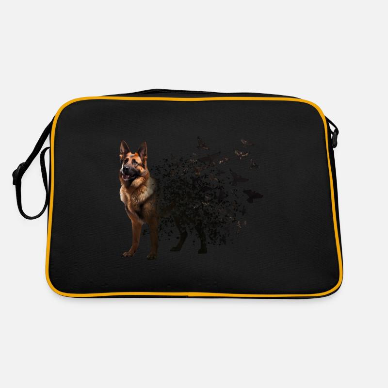 Deutscher Schäferhund Retro Tasche