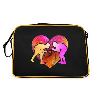Wrestling - Retro Bag - black/gold - Back