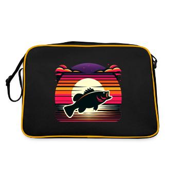 Poisson bar - Sac Retro - noir/or - Dos