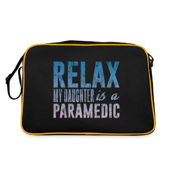 Détendez-vous ma fille est ambulancière 3 - Sac Retro - noir/or - Dos