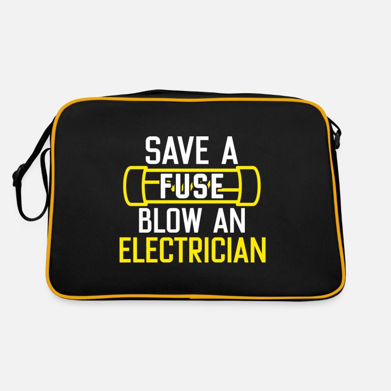 Eine Sicherung retten Einen Elektriker durchbrenne Retro Tasche