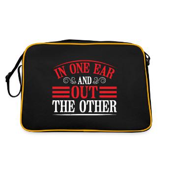 In One Ear And Out The Other 6 - Retro Tasche - Schwarz/Gold - Hinten